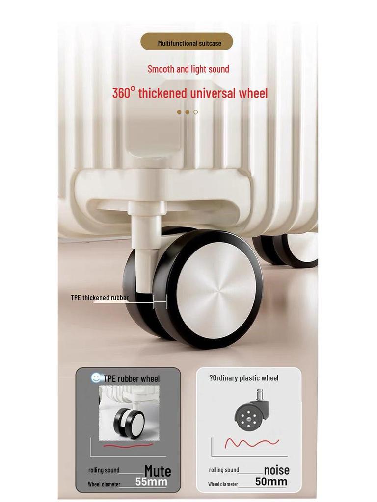 Sturdy Multifunctional Student Trolley Suitcase with Universal Wheel and Large Capacity