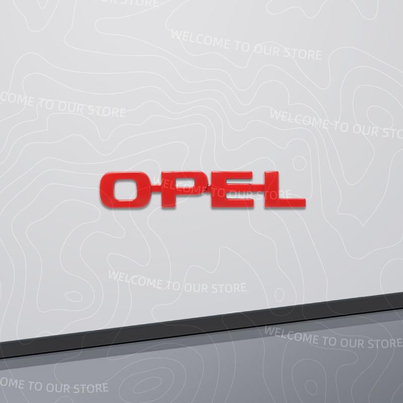 Zinklegierung Für OPEL ASTRA Logo Meriva Insignia Mokka Rocks Zafira Vectra Kofferraum 3D Metall Emblem Heckkarosserie Abzeichen Aufkleber