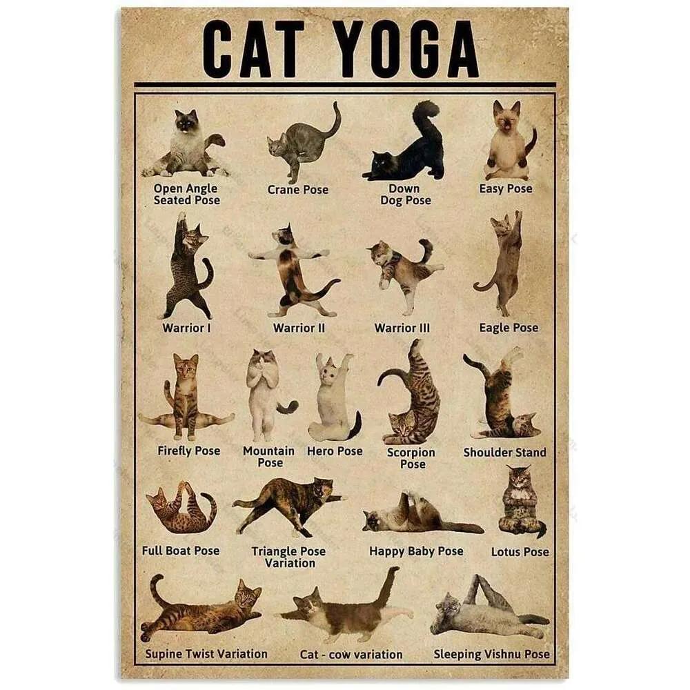 Black Cat Cartoon Anime Poster Metal Sign Garage Man Cave Wall Signs Cute Cats Tin Board Painting Decor Plates Plaques 26T0104 26T0104