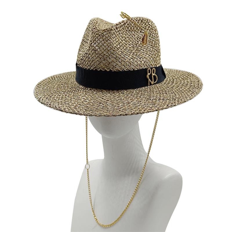 My Extreme Outdoor Activities Women's Hat Salty Grass Straw Hat Letter Jazz Sun Hat Men And Summer Panama Jazz Hat Outdoor Vacation Beach Sun Hat S 56-58Cm