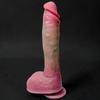 Dildo realist cu mișcări de împingere de 10,5" – Silicon lichid, 10 moduri de vibrație, Alimentat cu baterii, Stimulare anală a punctului G, Jucărie sexuală pentru adulți pentru cupluri și utilizare solo