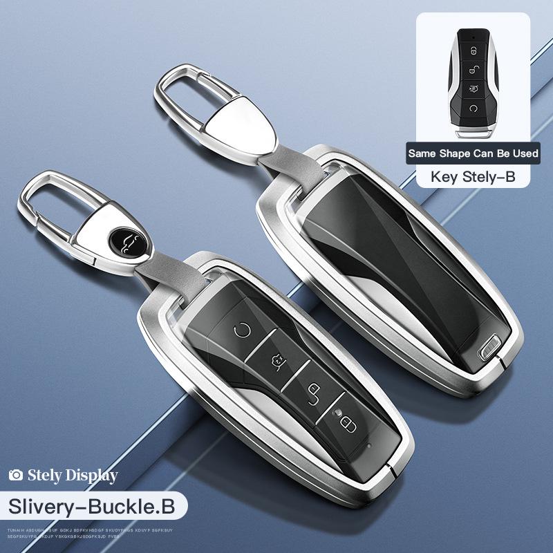 BYD Key Case for Tang DM/MAX/Song Pro/Qin PLUS/Yuan Cars - Full Wrap Shell Buckle