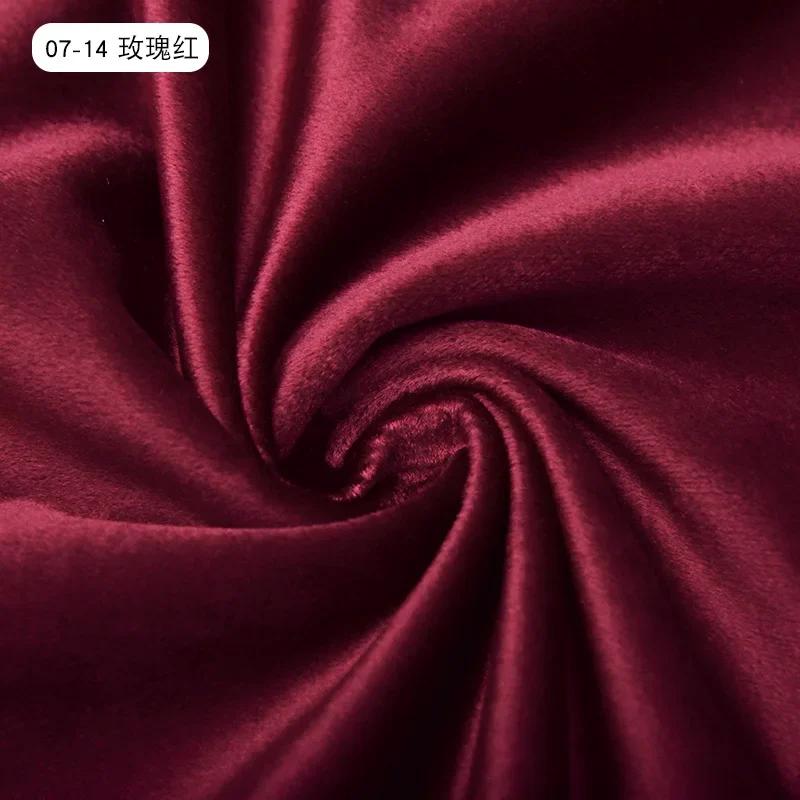 High Quality Thickend Velvet Fabric Soft By The Meter for Sofa Covers Pillowcases Curtain Sewing Velour Cloth Anti-wrinkle Blue