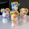 Creative Handmade Diy Crochet Flower Valentine'S Day Bouquet Birthday Graduation Gifts Bouquet For Girl New Year Party Gift