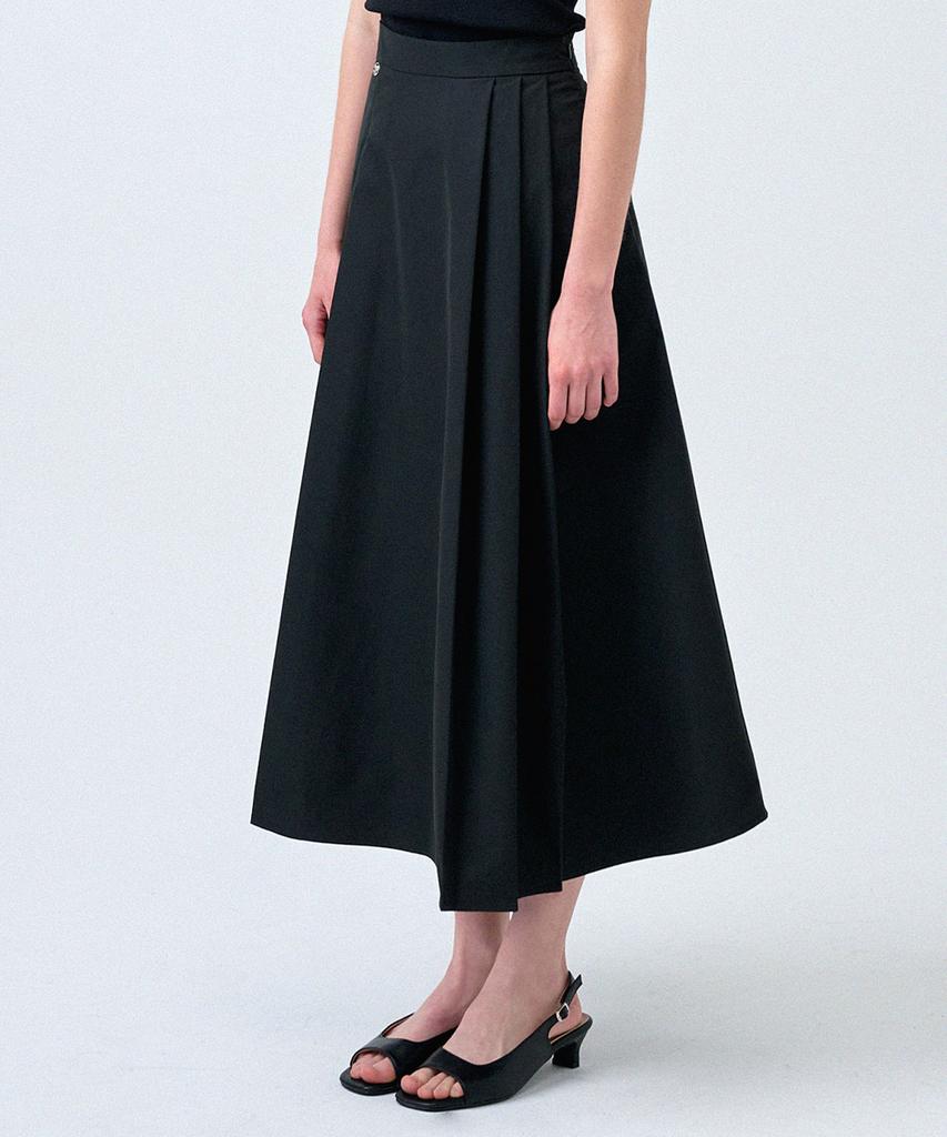 Micene Elowen Pintuck Asymmetrical Skirt