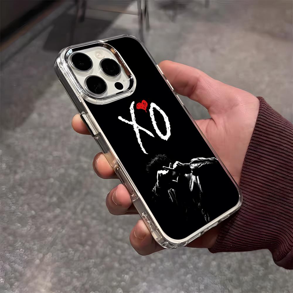 Die W-Weeknd XO Sänger Handyhülle Für IPhone 17 Air 16 E 15 14 13 12 11 Plus Pro Max Galvanisiert Transparent Weiche Hülle