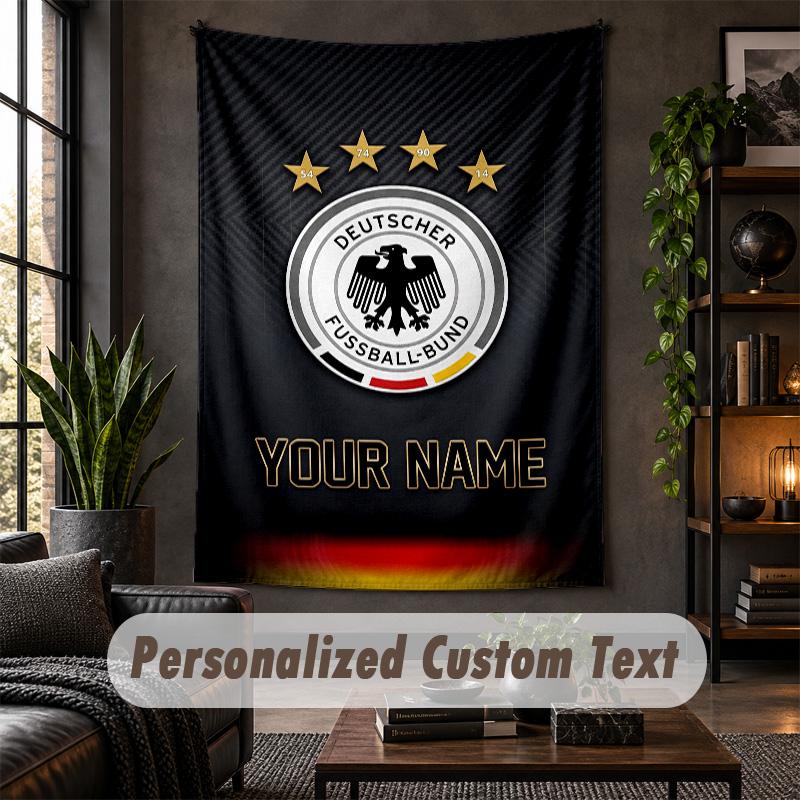 Wandbehang Deutschland Nationalmannschaft Druck Benutzerdefinierter Name Text Wandbehang Heimdekoration