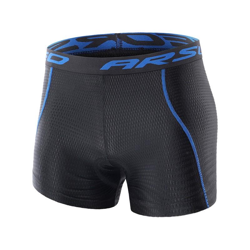 Mens Cycling Shorts With Quick-Dry Breathable Gel Pad Compression Inner Road Mountain Bike Use
