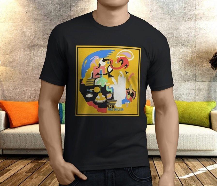 MAC MILLER FACES T-Shirt Black Men S-234XL M
