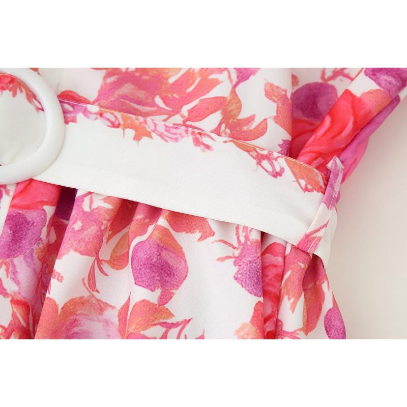 2025 Autumn Women's Fashion: European & American Style Floral Print Long Sleeve Dress