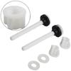 2 Pieces Toilet For Mount Hinge Bolts With Nuts And Washers Plastic And Rubber Fasteners For Toilet Seat Replacement
