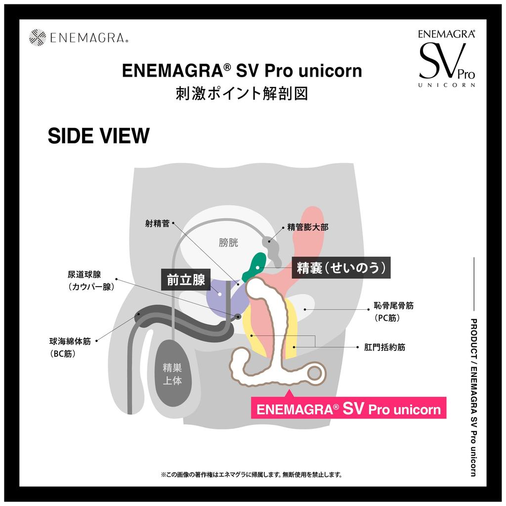 Enemagra SV Pro Unicorn Dildo Anal Plug for Dry Orgasm New (Authentic) Beginners, Non-Electric, [New Shape, Pleasure]