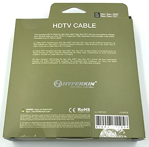 NEOGEO/CD (Neo Geo) HDMI Output Cable