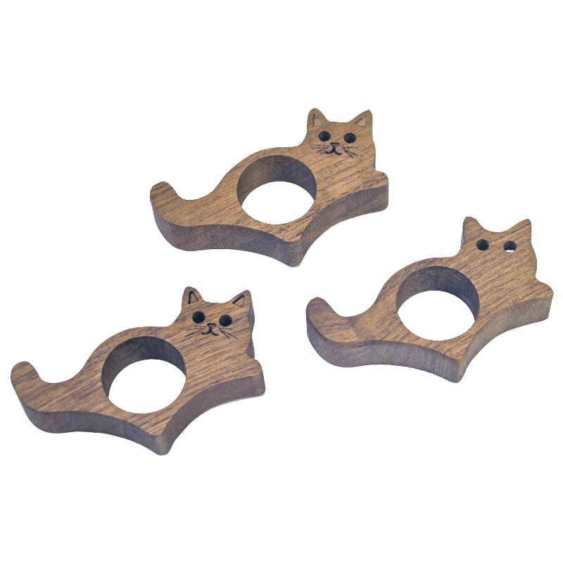 Süßer Holz-Buchseitenhalter Hund Form Markierungszeichen Lesezeichen Lesezeichen Lesezeichen Daumen Holzbuchhalter Handgemacht