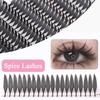 Premade Fans Comic Spire Eyelash Extension Lightweight Feather Lashes  for Everyday or Party Use