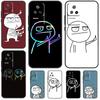 Funny Man Middle Finger Case For Xiaomi 13 14 13T Pro 11T 12T 12 Lite POCO X6 Pro X3 X4 X5 M6 Pro M5s F3 F5 Cover