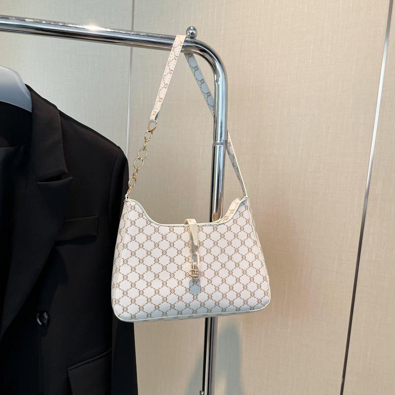 Neue beliebte Retro-Druck-Achseltasche Damen 2025 neue Frühling- und Sommer-Mode Schultertasche Mode schlichte Hand