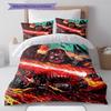 Set cu cuvertură și fețe de pernă cu model Space Opera Decorațiune pentru casă Cadou (1 * husă de pilotă + 2 * fețe de pernă, fără miez)