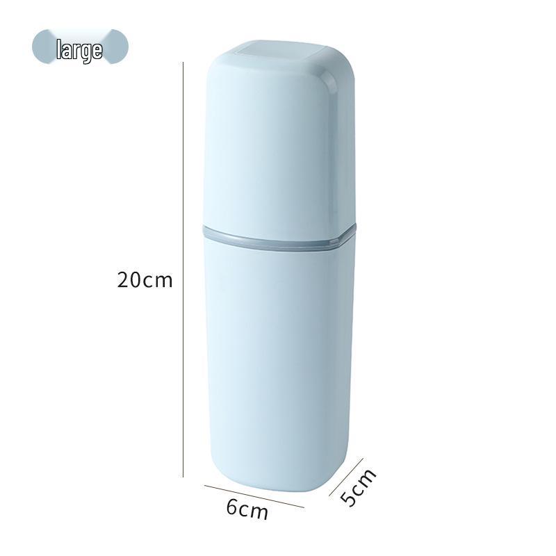 Portable Travel Toothbrush and Mouthwash Holder with Wash Bag