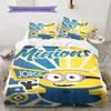 Jorge The Minion's Adorable Greeting: A Comfortable and Cozy Bedding Set—the Perfect Choice To Decorate Your Bedroom.
