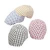 Spring and summer new fashion age-reducing plaid forward hat children's sweet casual versatile beret