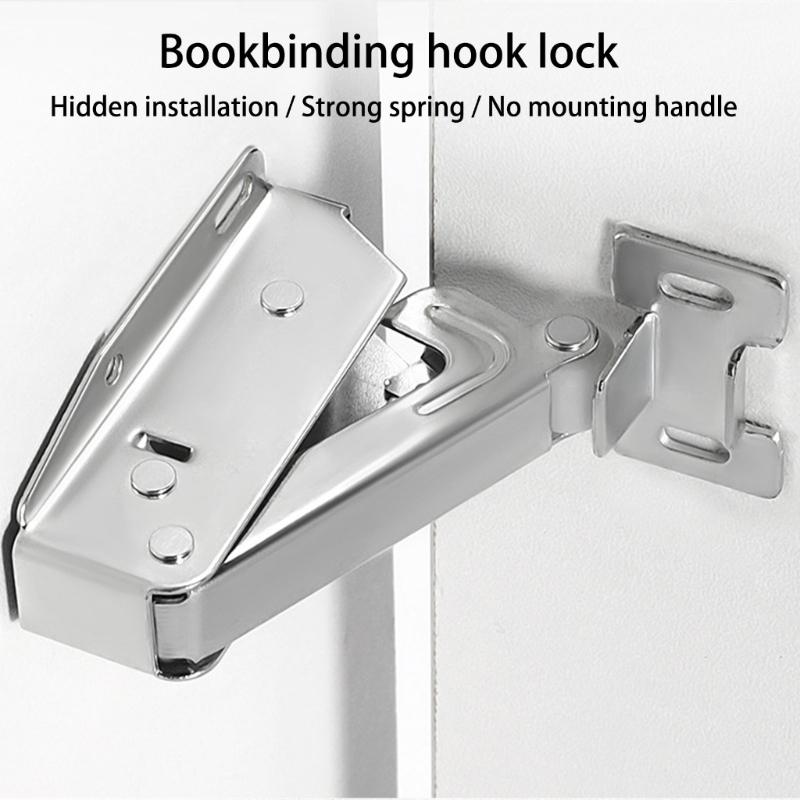 Cabinet Push Latches Push To Open Catches Lock Rebound Locking Catches Bounce Lock for Cabinet Drawer Wardrobe