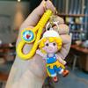 Demon Slayer: Kimetsu No Yaiba Keychain Knitted Style Cartoon Miko Character Business Accessory Couple's Bag Y2k Fashion