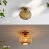 Bamboo Ceiling Lamp Rattan Wicker Handmade Restaurant Living Room Dining Room Coffee Shop Indoor Lighting Creative Ceiling Lamp