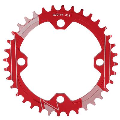 Roda de Coroa para Bicicleta de Montanha Lebycle 36T Resistente ao Desgaste 104BCD Disco de Dente Positivo e Negativo