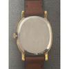 Used Operation OMEGA Omega ladies watch gold dial brown leather belt hand winding