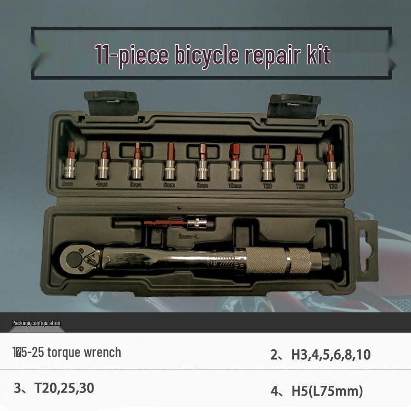 High-Precision Adjustable Torque Wrench Set for Bicycles and Hex Keys