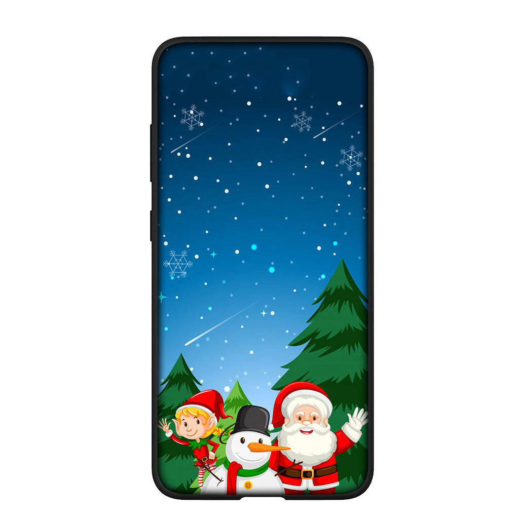 Phone Case for Samsung Galaxy S25 S24 S23 iPhone 16 15 Xiaomi Redmi Note 14 13 12 16E 11 ProOPPO Moto Huawei Deer Snowman Merry Christmas Tree Cover
