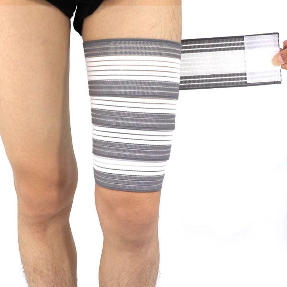 Compression Sports Gym Bike Leg Warmers Sport Protection Bandage Thigh Sleeve Calf Elastic Bandage