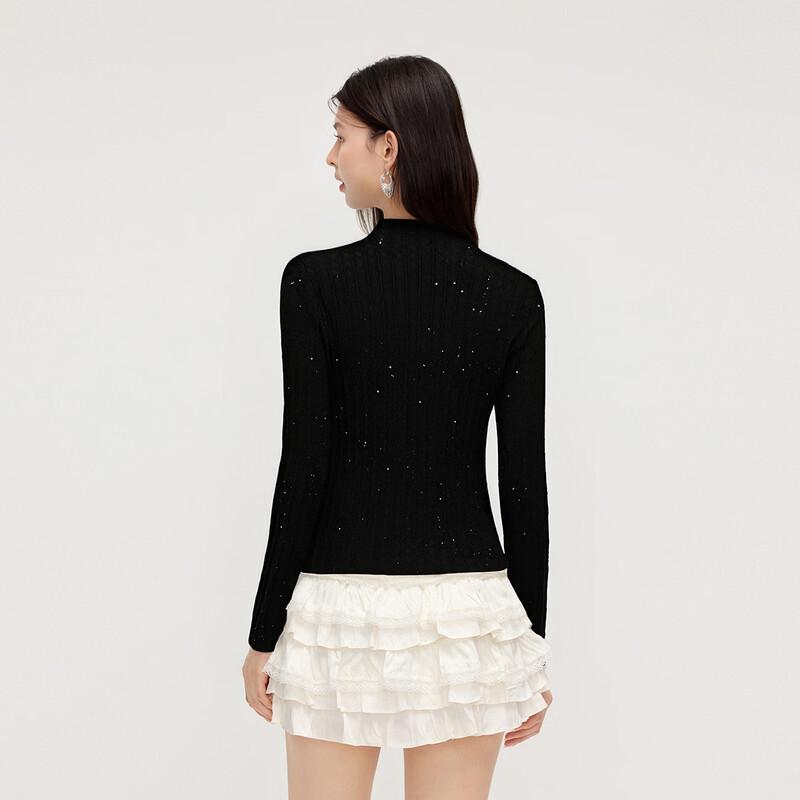 FivePlus Sequin Slim-Fit Knit Sweater