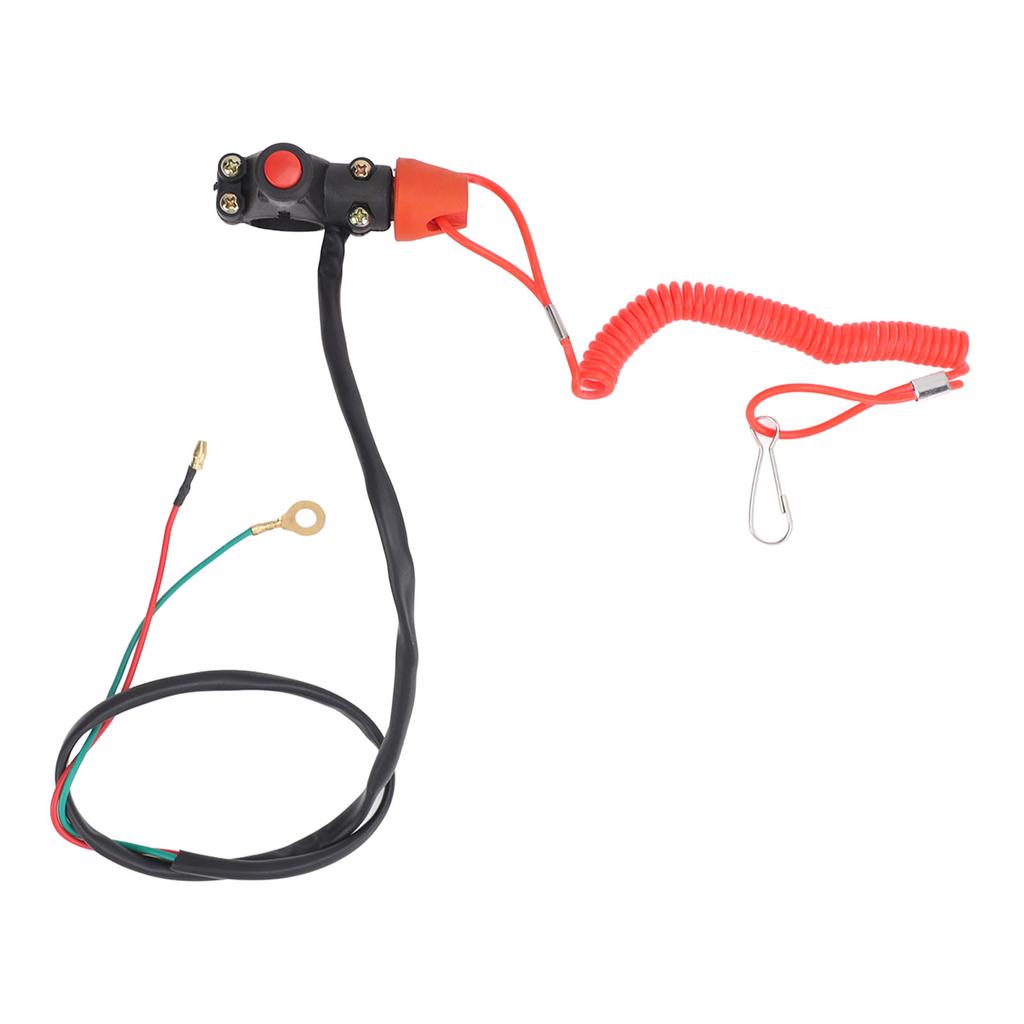 22mm 7 8in Safety Tether Kill Stop Switch for Motorcycle ATV Off Road Vehicles with Tether Lanyard Cord