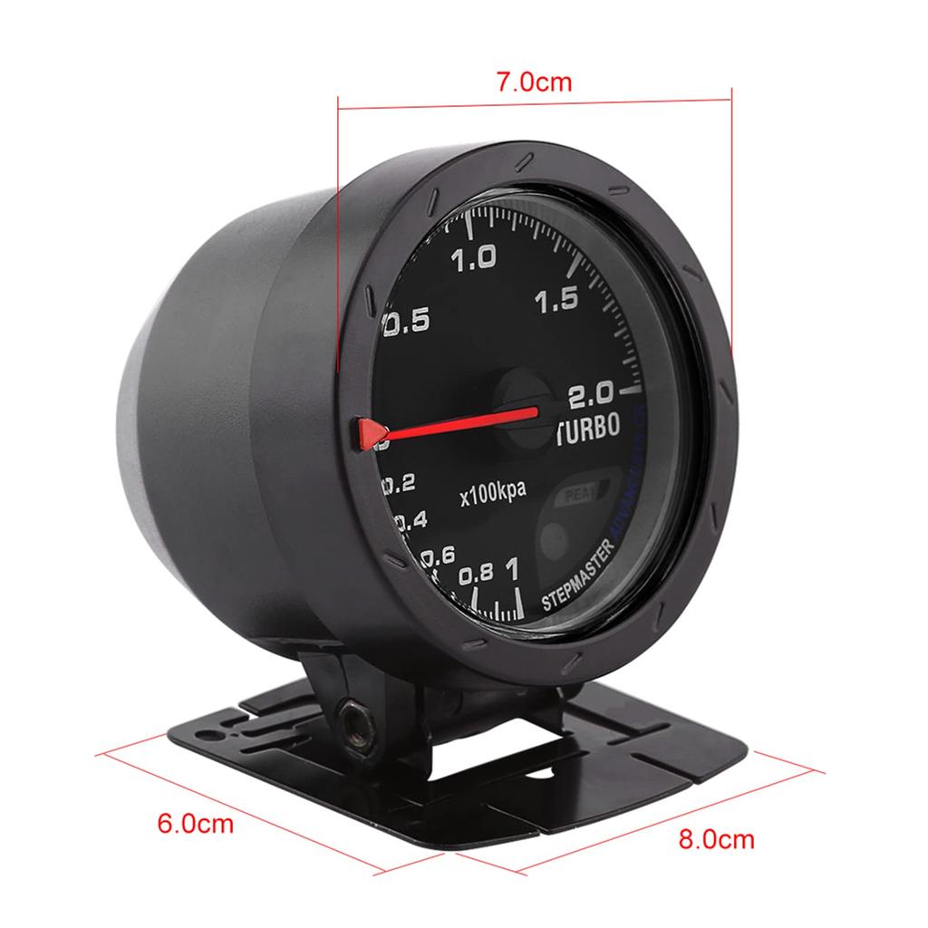 General Purpose 60mm LED Car Boost Gauge Turbo Meter Boost