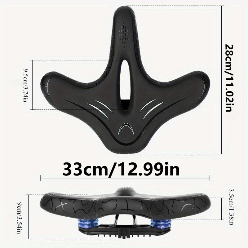Adjustable Wide Bike Seat Comfortable Memory Foam Bicycle Saddle Shock Absorbing For Mountain Road City Stationary Exercise Bike