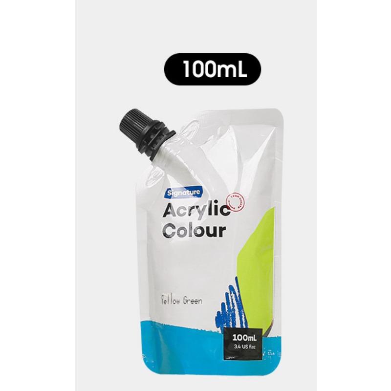 100ml Self-supporting Bag Waterproof Acrylic Paints Portable Small Packaging Paint Supplement Bag Studio Classroom Art Supplies