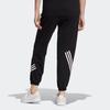adidas Neo Solid Stripe Casual Tapered Knit Sports Pants Women Bottoms Black HN2388