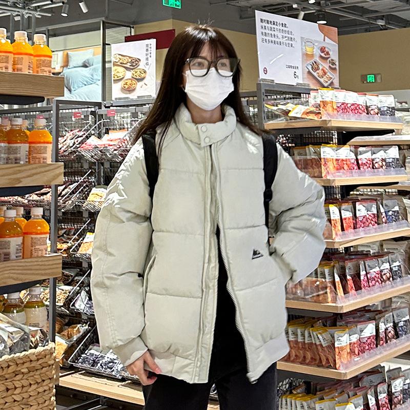 2025 winter new padded clothes women's Korean ins warm, comfortable, simple and versatile bread jacket thickened cotton jacket
