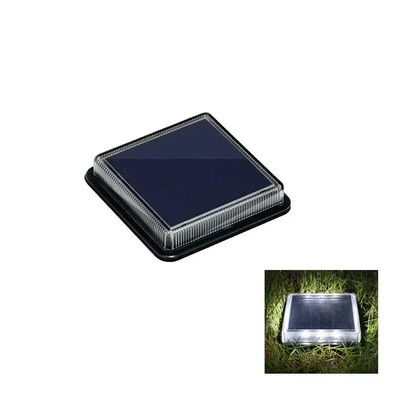 

Solar Ground Light Outdoor Waterproof Bright Plate Landscape Lighting Lawn Solar Deck Garden Light 1pcs