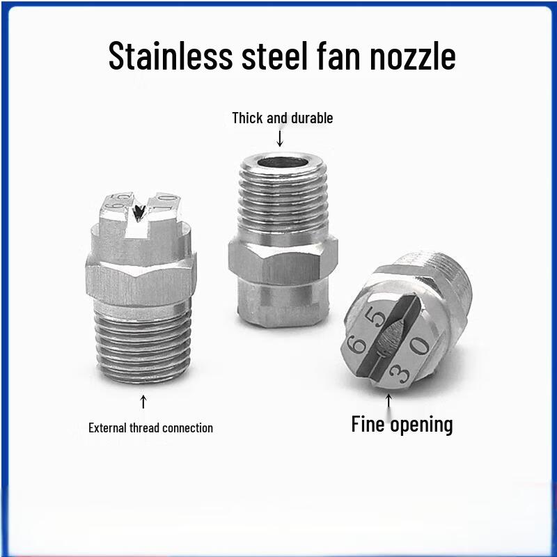Industrial High-Pressure Stainless Steel Fan Spray Nozzle
