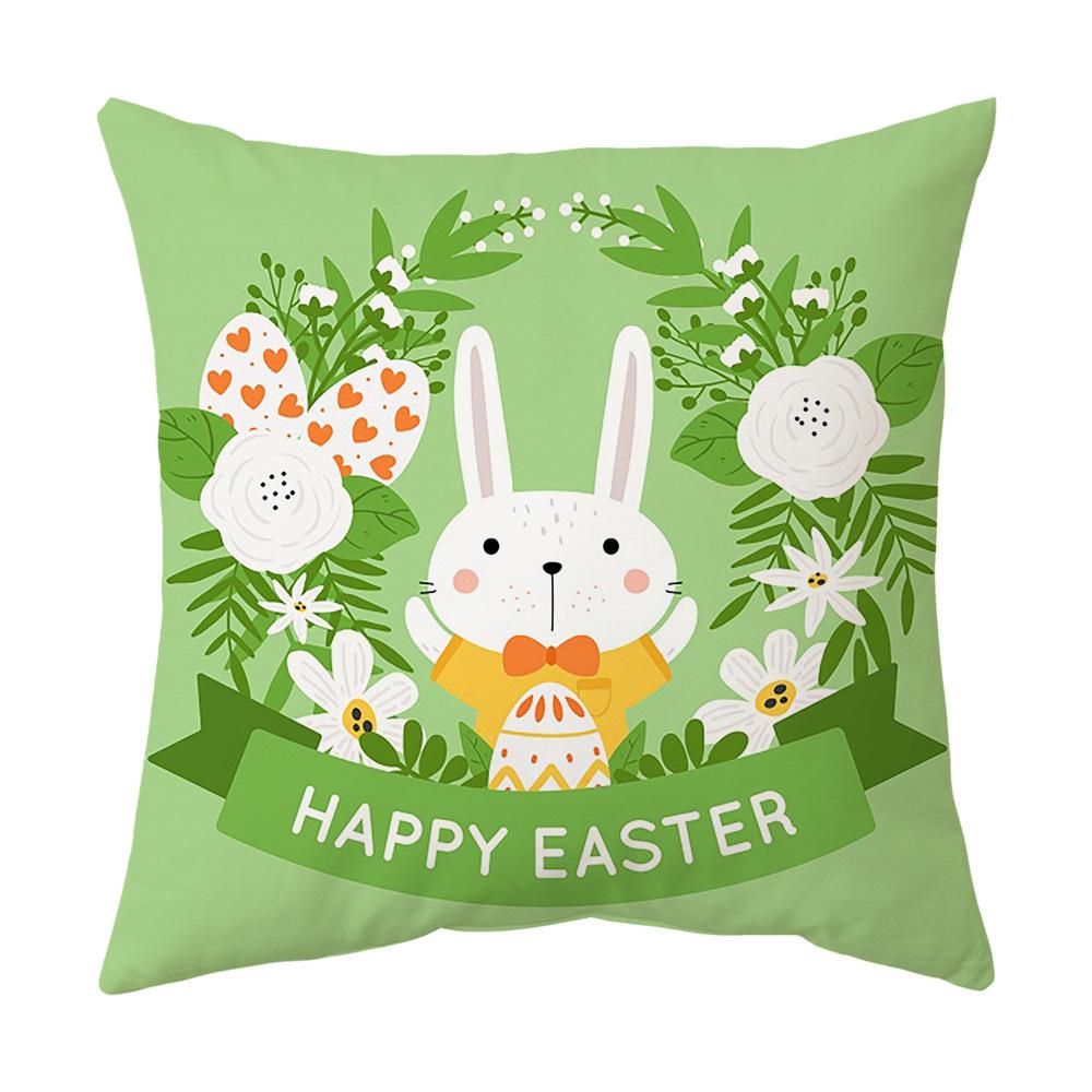 Easter Pillow Cover Cartoon Sofa Cushion Cover Office Waist Cushion Cover