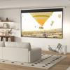 Projector Screen, 16:9 Format, Remote Control, 266 x 149 cm (120 inch), White