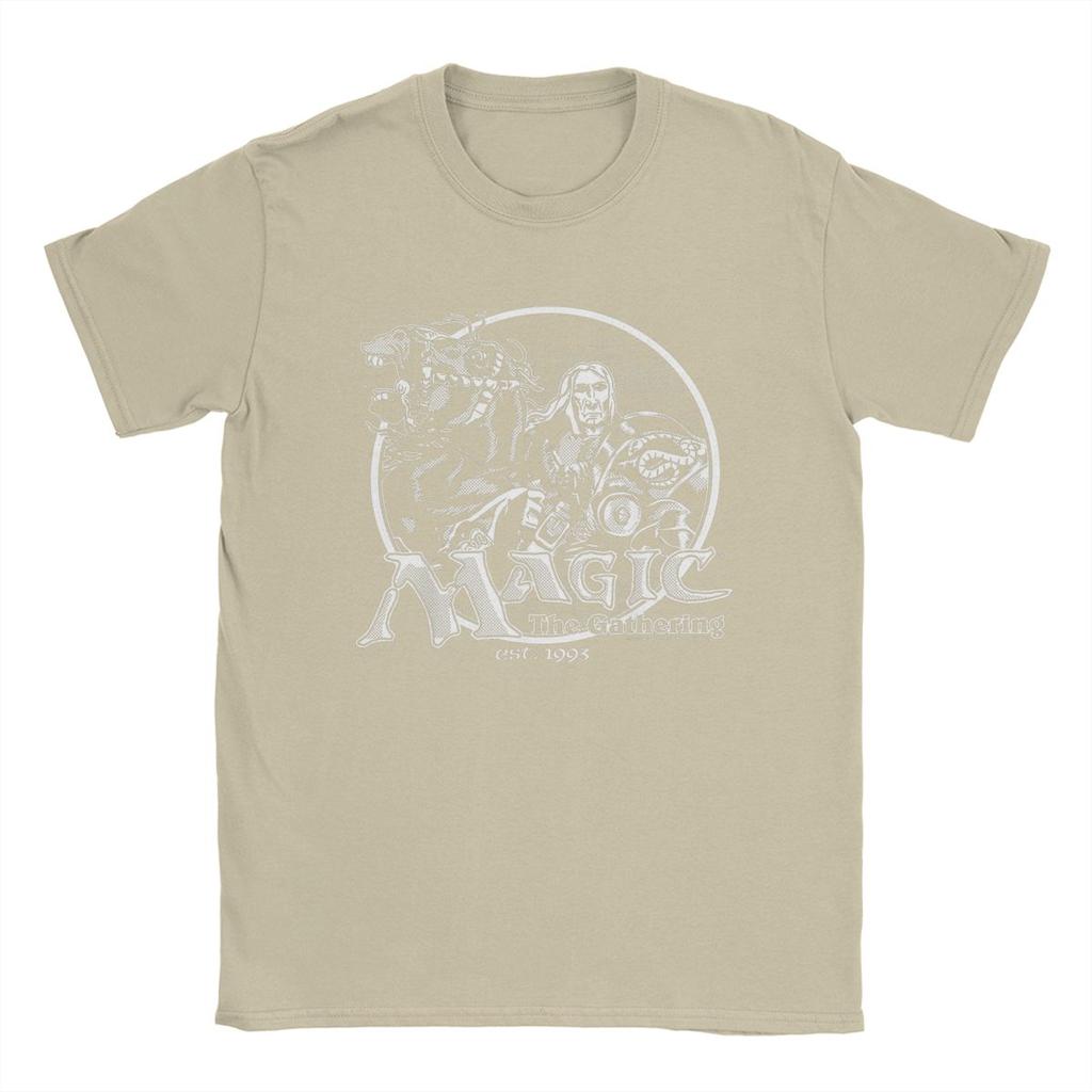 Games Gathering MTG Pánske tričko Retro Logo Vtipné bavlnené tričká Okrúhly výstrih Krátky rukáv Tričko Nadrozmerné merch
