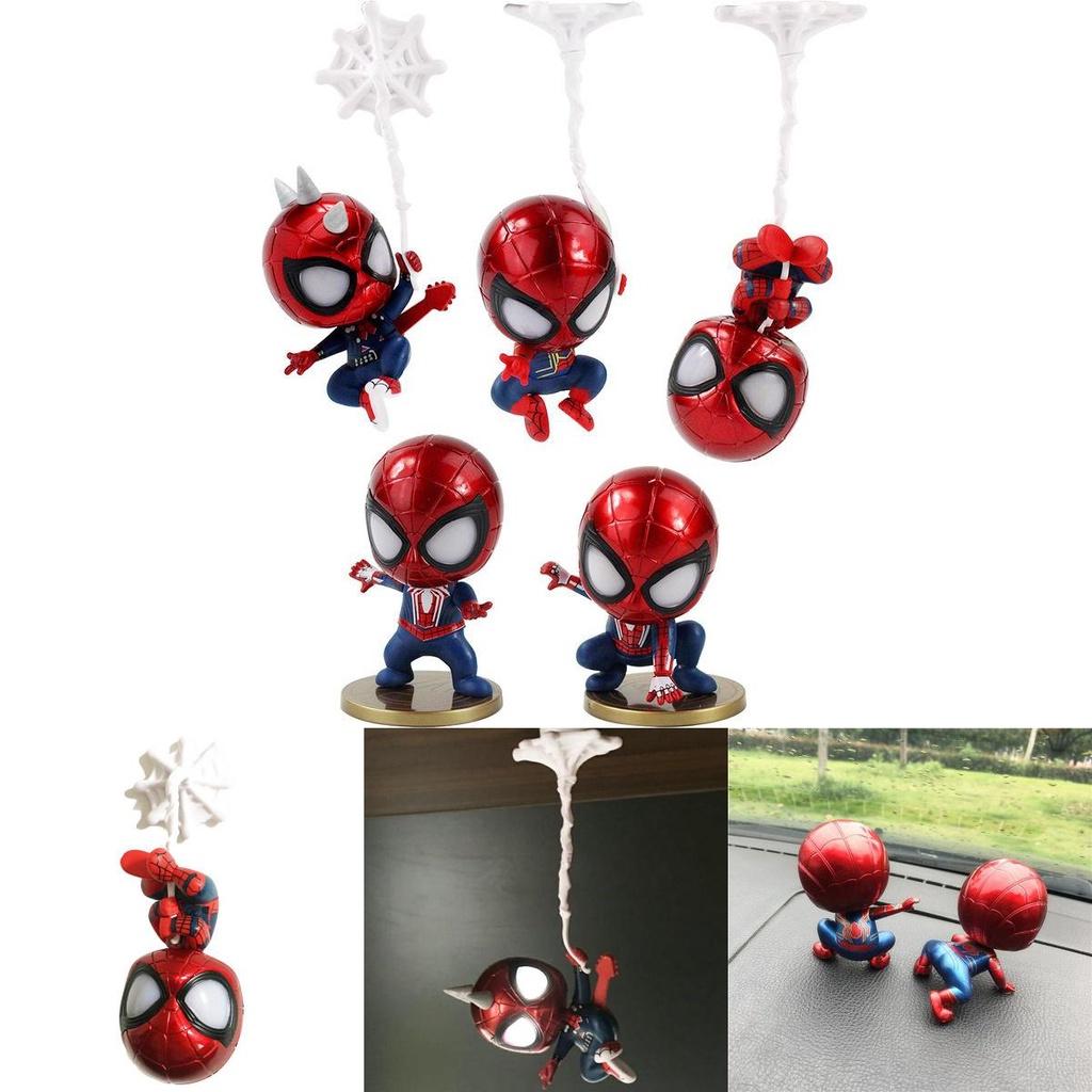 Realistic Spider-man Shaking Head Figures Perfect For Desk Display