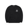 MLB Base Logo Sweatshirts Unisex Black Crew Neck Moderate Regular 3AMTB0121-50BKS