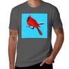 Red Cardinal Tshirt Regular Fit Plain Tee Shirt
