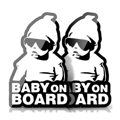 Autocollant Auto Bébé à Bord Décalcomanies PVC Résistantes aux Intempéries Autocollant Auto Bébé à Bord Accessoires Voiture Familiale pour Nouveaux Parents