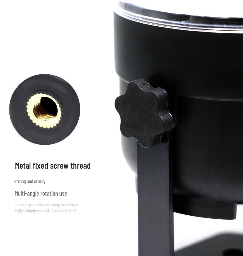 Bluetooth Music Stand with USB 5V: Seven-Color Rotating Sound-Controlled Magic Ball Stage Light